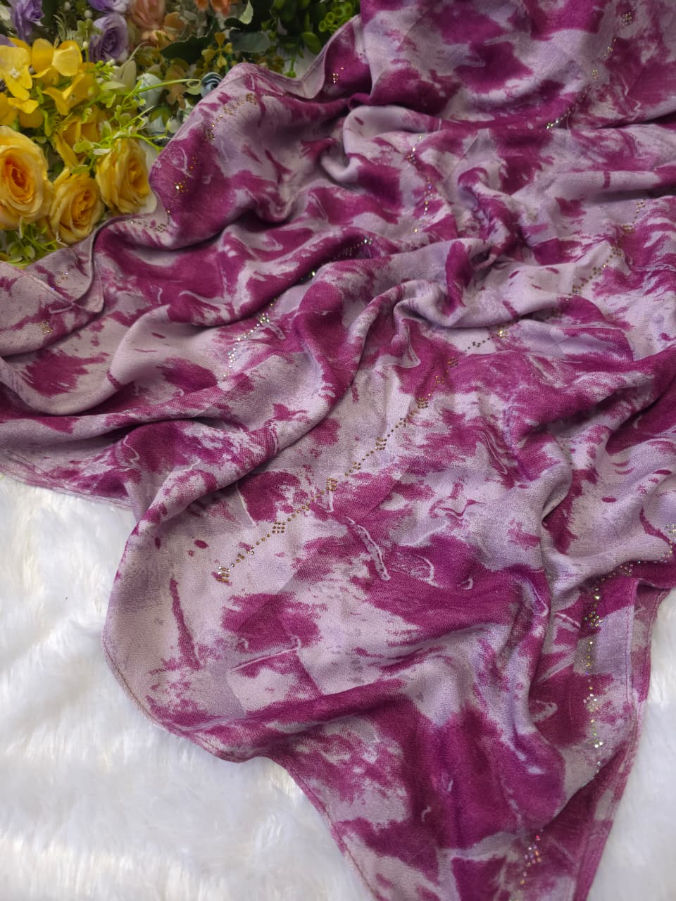 Blush Bloom Printed Premium Hijab