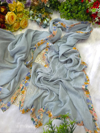 Pastel Bloom Crinkle Hijab
